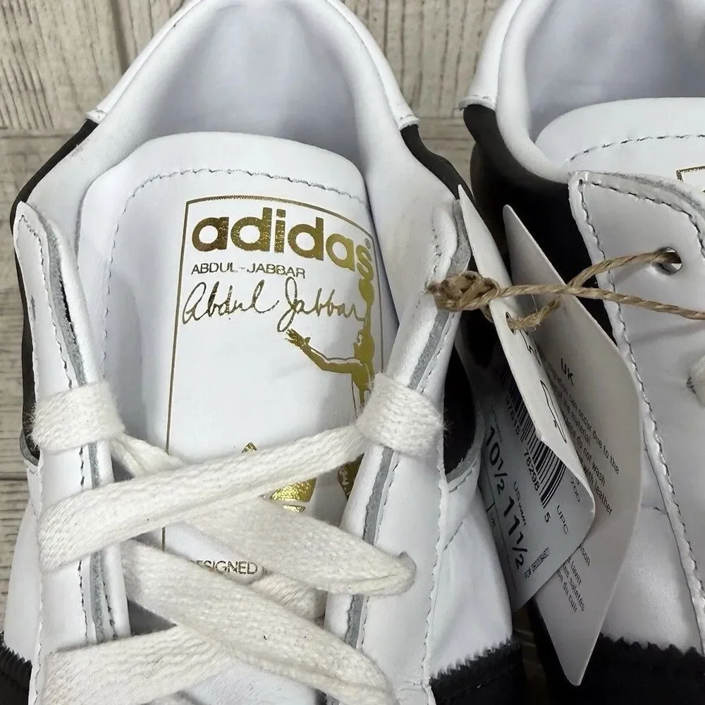 ADIDAS JABBAR HI Men’s Size 10.5 White Black JI3445 Womens Sz 11.5 Basketball